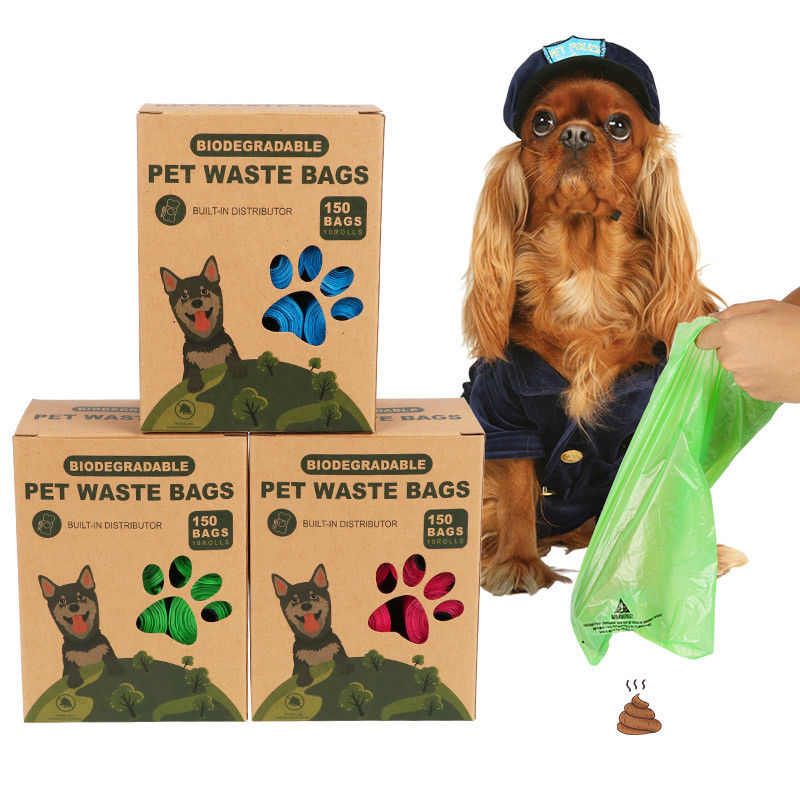 HDPE EPI D2W سازگار با محیط زیست کیسه های زباله سگ طراحی رول سفارشی
