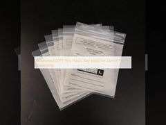 کیسه پلاستیکی پلی اتیلن LDPE ضد آب، زیپ‌دار برای دارو، برای توزیع قرص